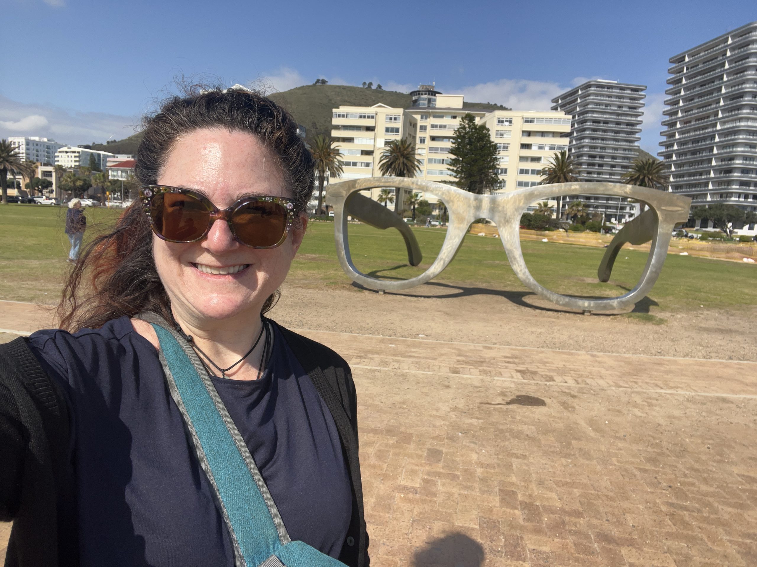 selfie of me by Mandela's glasses