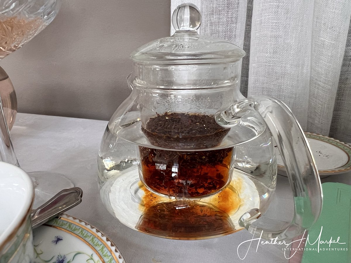 tea pot at afternoon tea at The Nelson
