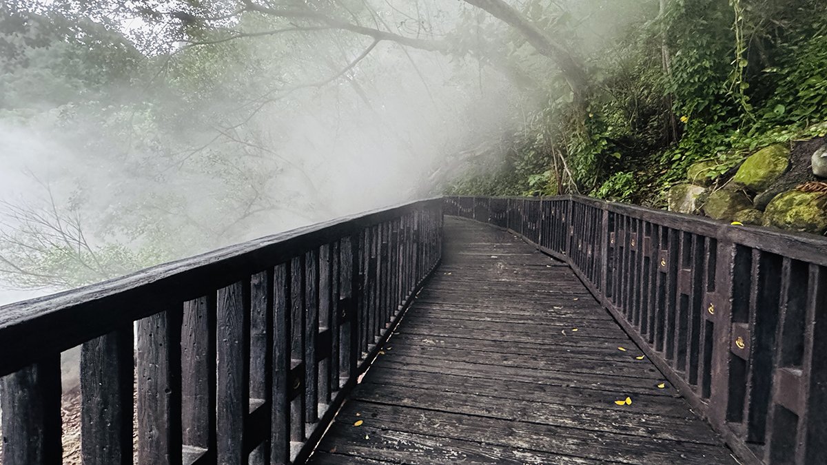 Beitou thermal springs in clouds