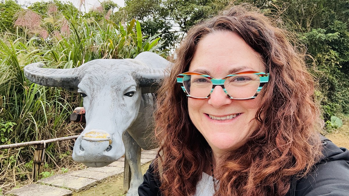 water buffalo selfie